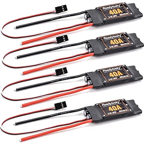 Readytosky 2-4S 40A Brushless ESC Electronic Speed Controller 5V/3A BEC for F450 450mm S500 ZD550 RC Helicopter Quadcopter(4PCS) Cover