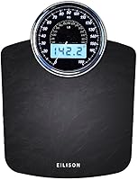 Vista 8 de EILISON Báscula de pesaje digital y analógica 2 en 1 altamente avanzada para peso corporal, 400 libras, 4 sensores GX de alta precisión precisos