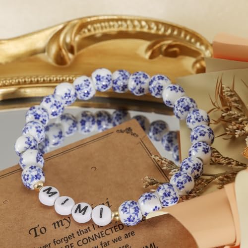 Kivosliviz Mimi Gifts for Birthday from Grandkids Grandson Grandma Mothers Day Jewelry Mimi Bracelet Blue by Kivosliviz - Image 5