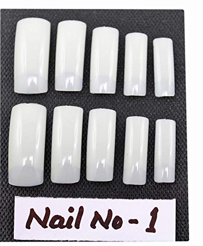 Buy 10 pcs Square Nails Tip (Nail No:1) Online at Low Prices in