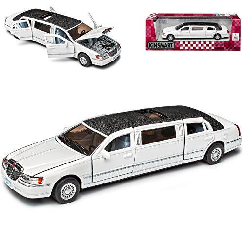 alles-meine.de GmbH Lincoln Town Car Stretch Limousine Weiss ca 1/43 1/36-1/46 Modellcarsonline Modell Auto mit individiuellem Wunschkennzeichen