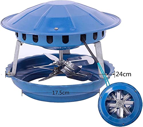 Uzouri Chimney Fireplace Fan, Chimney Fan, 100 W/120W Chimney Smoke Evacuator,Fireplace Fan Blower For Wood Burning Stove Log Burner Fireplace,Blue,100W #TOP1