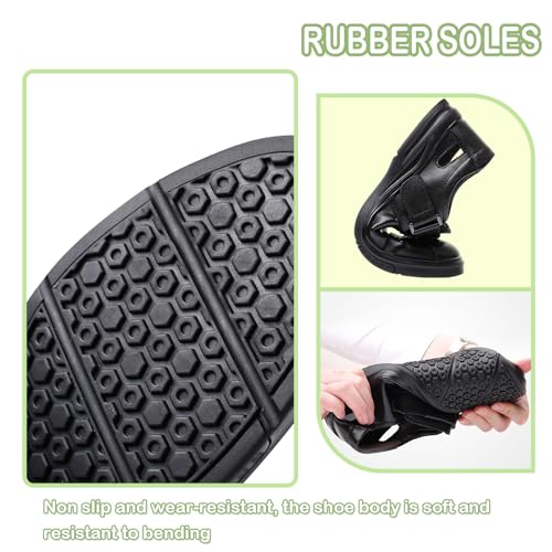 Men's Sport Sandals Leather Adjustable Lightweight Breathable Comfort Walking Sandals for Men Casual Water Beach Hiking Camping4