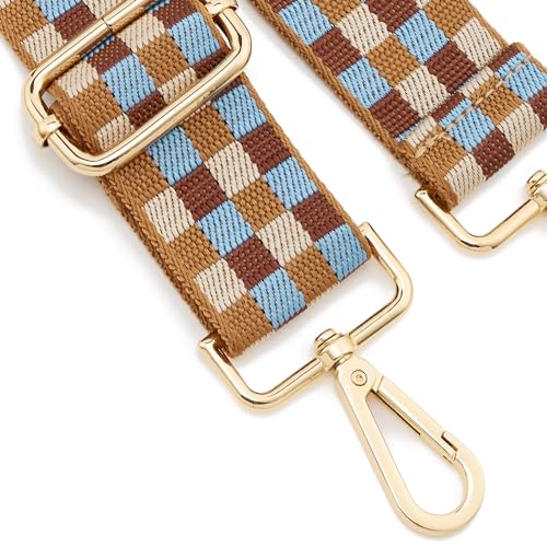 Image of ZOOEASS Wide Shoulder Strap Adjustable Replacement Belt Guitar Style Crossbody Bag Handbag Strap Multicolor Canvas Straps(Wide:1.5in)(Color25)