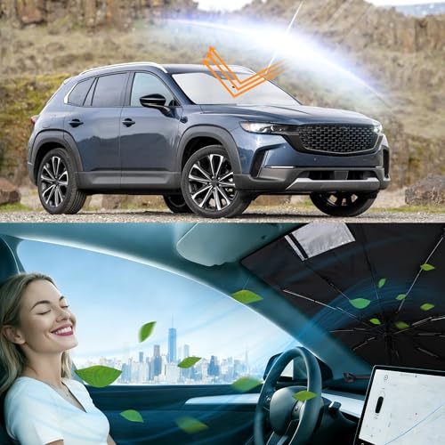 Image of Windshield Sun Shade Umbrella for 2017-2026 Mazda CX5 CX-5