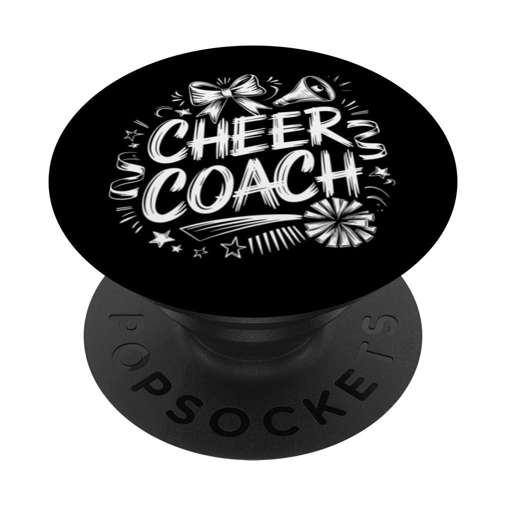 Cheering Coach Cheer Coach, Cheerleader Cheerleading PopSockets Adhesive PopGrip