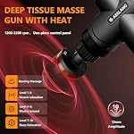 AERLANG Mini Massage Gun with Heat Christmas Gift for Him Black - Image 3