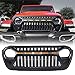WXHBB Griglia Anteriore dell'automobile Griglia della Maglia Griglie da Corsa Griglia Fuoristrada con Luce a LED per Jeep Wrangler JL Gladiator JT 2018-2021 Accessori