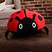 hokkk 40/60/80 cm Carino Peluche Morbido Creativo Coccinella Coccinella Insetto Tenere Bambola Cuscino Cuscino novità Bambini Ragazze Regalo di Compleanno 80 cm