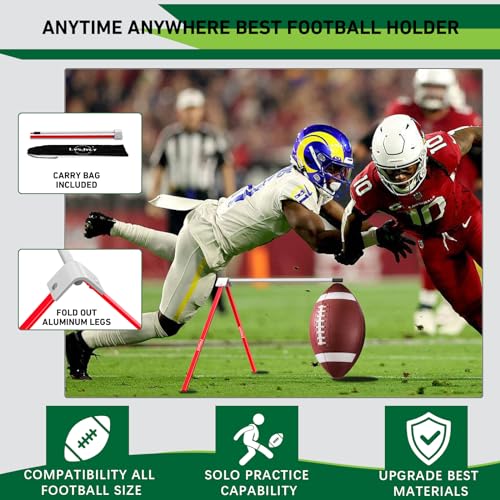 image for LvsJvcy Football Kicking Tee Stand, Premium Field Goal Kickoff Holder 