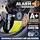 URBAN UR10 Hi-Tech Bremsscheibenschloss mit Alarm 120dB ON/OFF Empfindlichkeit A+, Maximale Sicherheit mit SRA Zulassung, Doppelverriegelung ø10mm, Optionale Halterung, Motorradschloss mit Alarm
