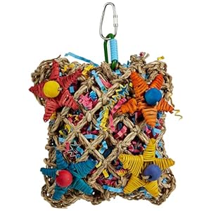 Super Bird Creations SC208 Foraging Toy – Ideal for Small Animals – Fun & Entertaining Animal Toy – Pickin’ Pocket Design – Made with Safe Components – 5” x 3” x 7.5”