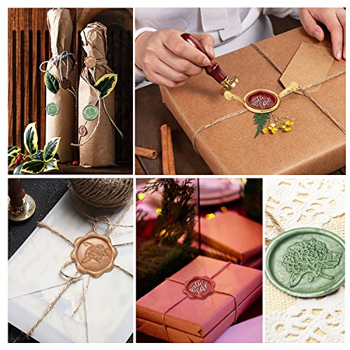 Wax Seal Kits, Wasohling 40Pcs Sealing Wax Sticks With Glue Gun, Wax Seal Molds, Silicone Waxing Mat, Wax Pens, Sealing Wax Kit For Wedding Invitations Envelopes Cards (Pine Green) #TOP6