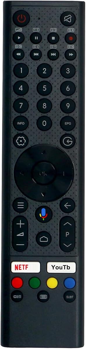 Voice Replacement Remote Control Applicable for SANSUI Smart UHD TV ES50S1A | ES55S1A ES43S1A