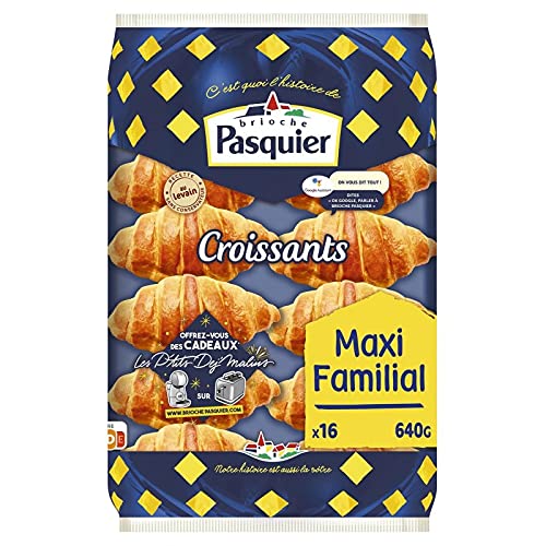 BRIOCHE PASQUIER - Croissants Au Levain 640 G - Lot De 3 - Offre Special