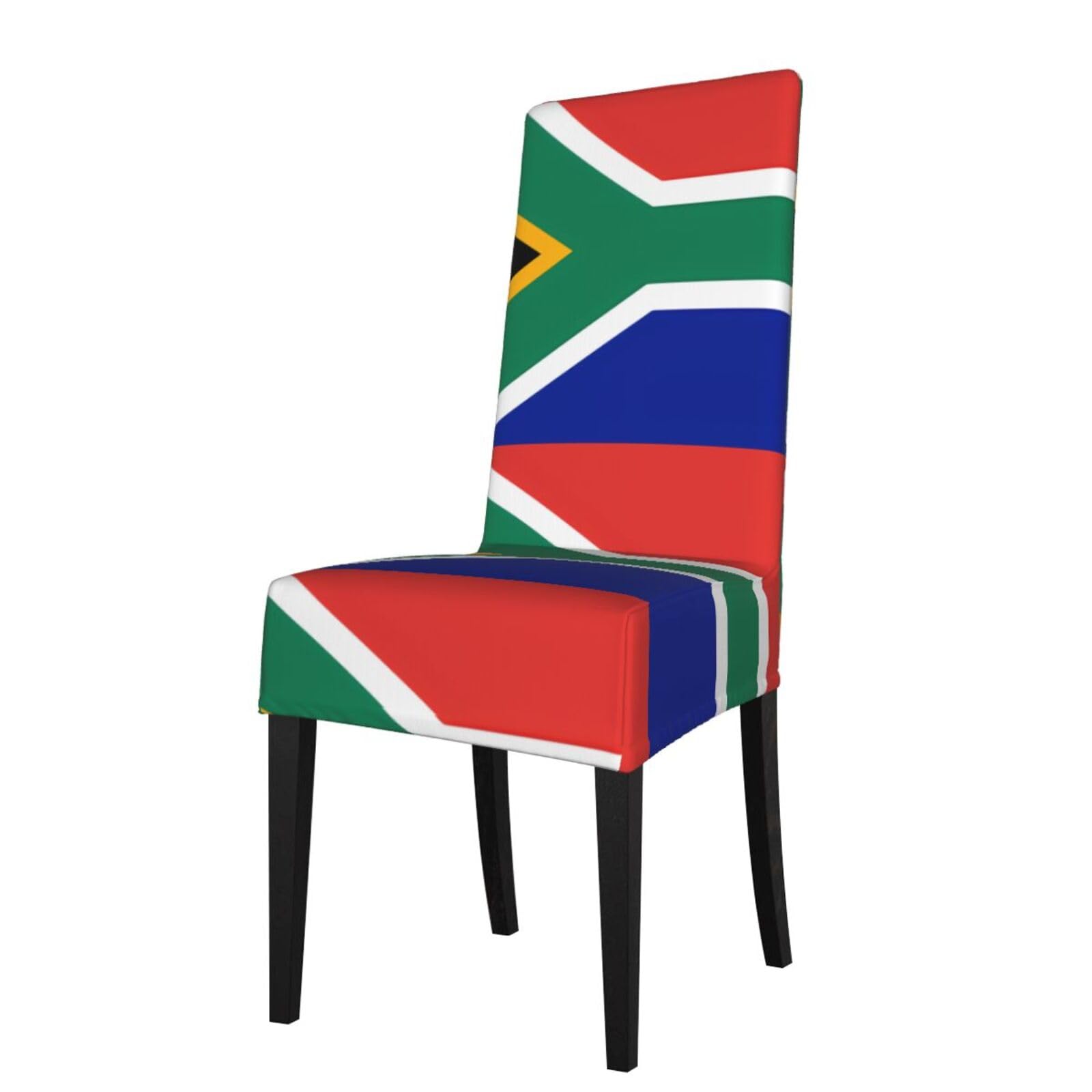 Housse de chaise de salle à manger amovible motif Afrique du Sud WHJDPP