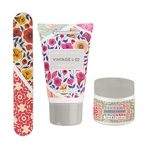 Vintage & Co Fabric and Flowers Nail Care Set - Away With Pain