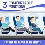 2-Pack Airplane Foot Hammock for Plane Travel - Travel Essentials Length Adjustable Airplane Foot Rest Under Desk -Long Flight Must Haves - Image 4
