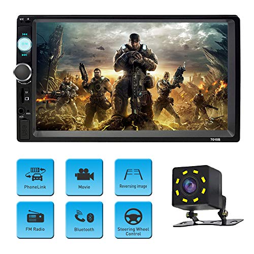 Car Stereo with Bluetooth Double Din Car Radio with Backup Camera 7 inch