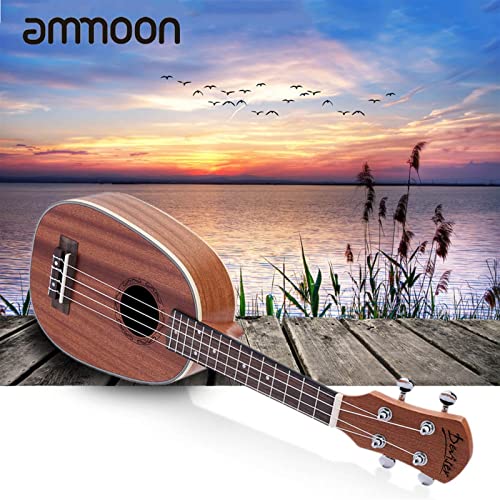 Ukulele 21″ Pineapple-Shaped Soprano Ukulele Durable Sapele Ukulele Matte 4 Nylon Strings Rosewood Fingerboard Guitar - Les Beatles, Paul McCartney, John Lennon, RIngo Starr, George Harrison Ukulele 21" Pineapple-Shaped Soprano Ukulele Durable Sapele Ukulele Matte 4 Nylon Strings Rosewood Fingerboard Guitar – Image 7