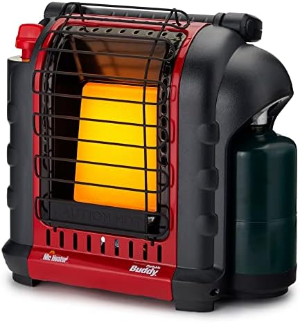 Mr. Heater MH-F232000 Portable Buddy 9,000 BTU Propane Gas Radiant Heater with Piezo Igniter for Outdoor Camping, Job Site, Hunting, and Tailgates