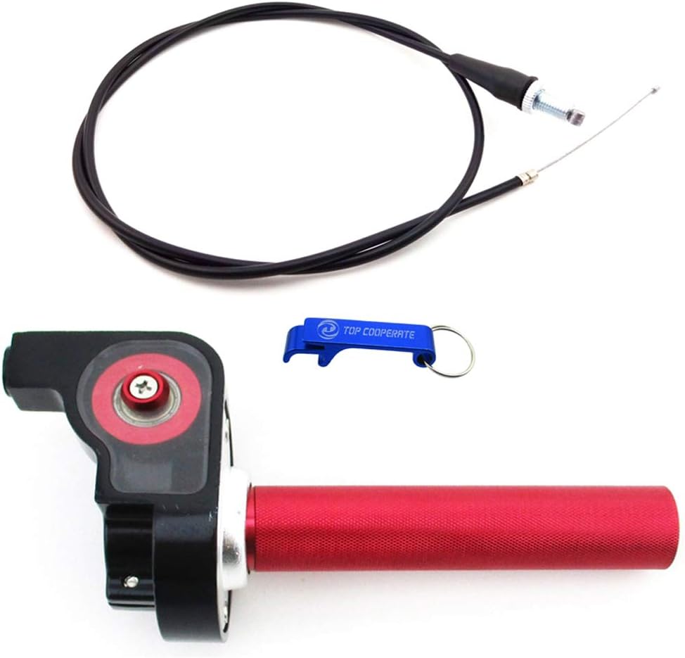 TCMotor 1/4 Turn 7/8'' 22mm Aluminum Twsit Handle Throttle