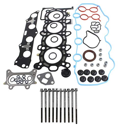 Image of DNJ HGB237 Engine Cylinder Head Gasket Set with Head Bolt Kit, Complete Repair Set for 2006-2011 Honda Civic 1.3L L4 8V SOHC 1339cc