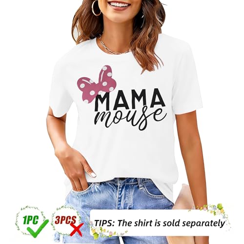 Image of Mommy and Me Matching Shirt Outfit Mama Mini Leopard Love Heart Tshirt Mom Daughter Family Matching Set Clothes