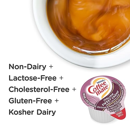 Coffee Mate Nestle Coffee Mate Coffee Creamer, Italian Sweet Creme, Liquid Creamer Singles, Non Dairy thumb #1