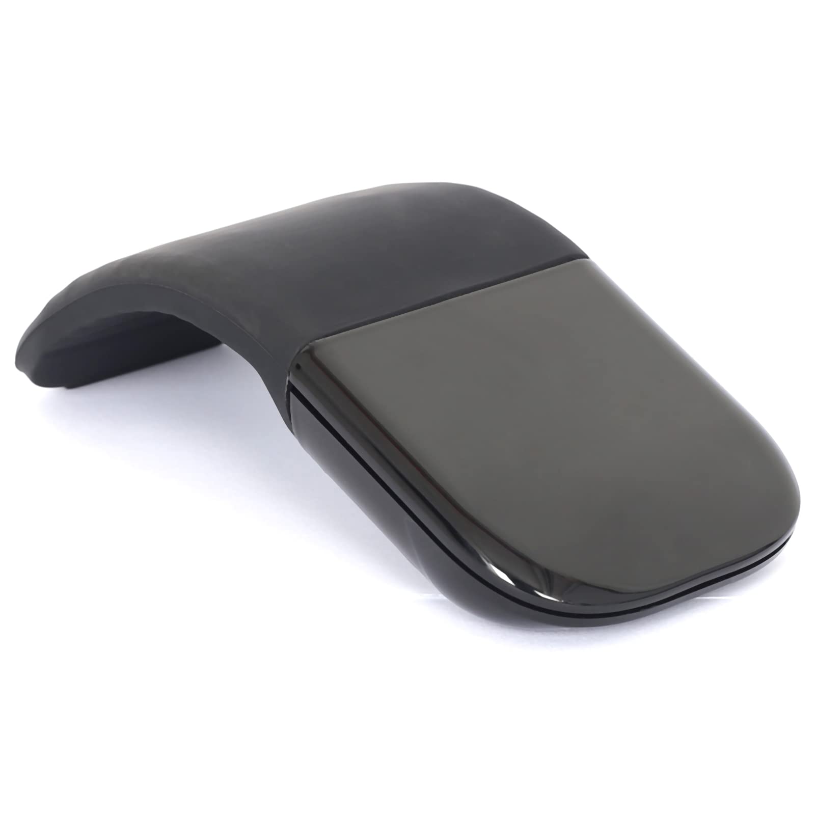 Bluetooth Arc Touch Mouse, Portable Mini Folding Travel Mouse whitout USB Dongle, Foldable Mice for Laptop, Tablet - Black