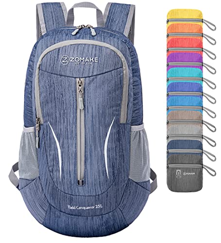 ZOMAKE Mochila Plegable Ligera 25L,Pequeña Mochilas de Senderismo...