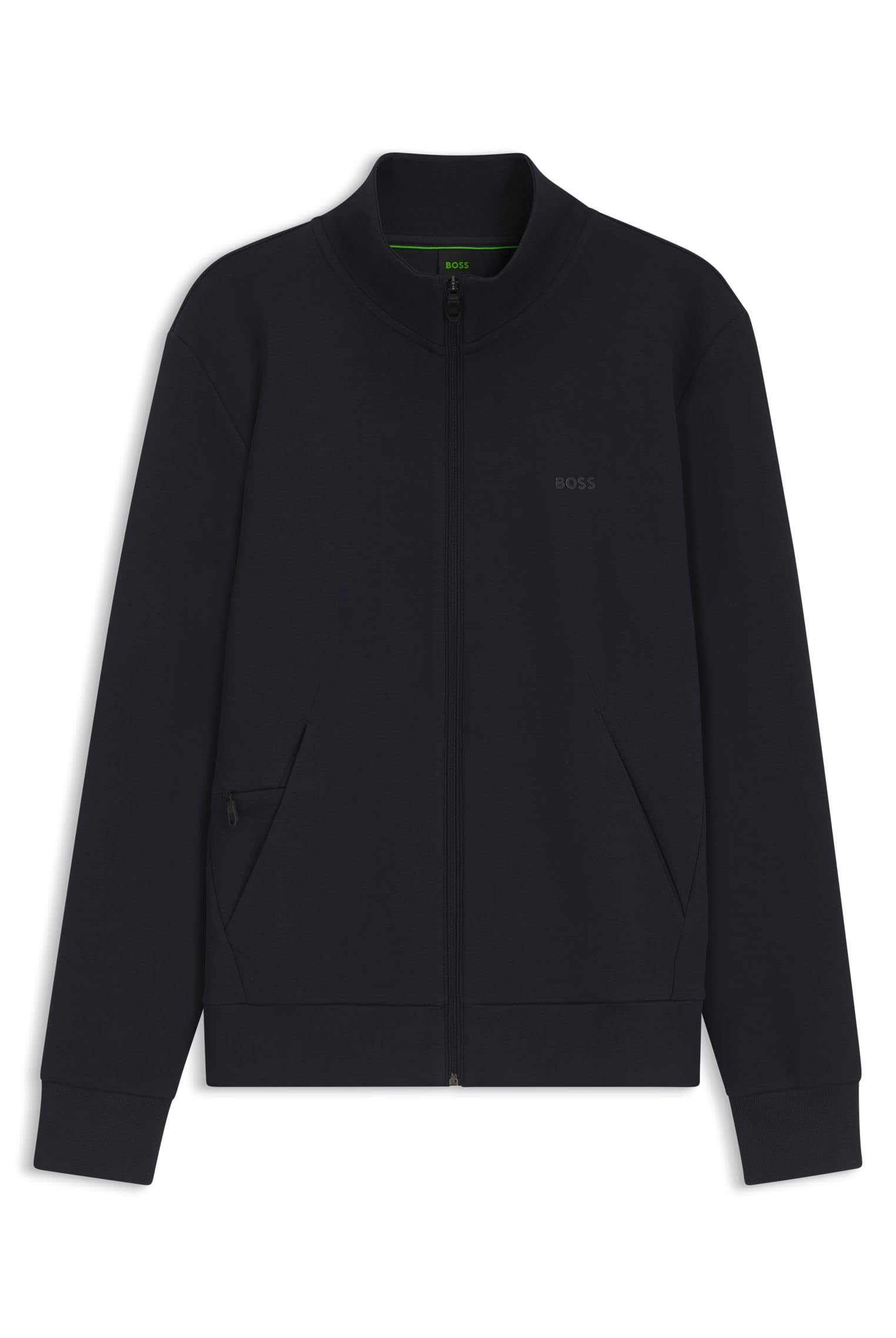 Boss Men's Skaz Full-Zip Fleece Hoodie, High Neck Design - Navy 402 - L