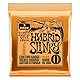 Ernie Ball Hybrid Slinky Nickel Wound E-Gitarrensaiten, 3er-Pack, Stärke 9-46