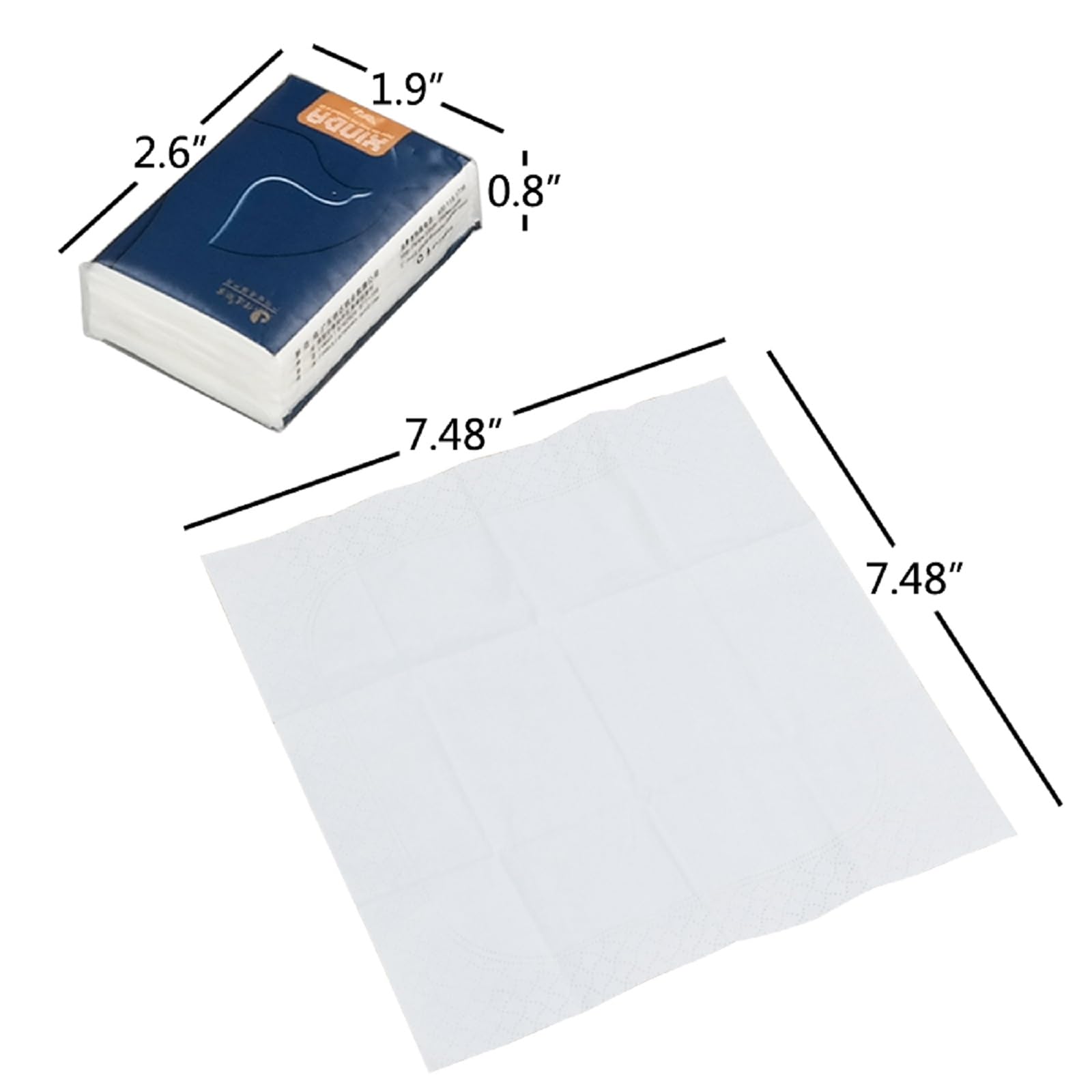 Taschentücher, 3-lagig, 60 Packungen | Mini-Taschengröße, 4-lagig, weich, ultra-tragbar, für unterwegs, sanft, hautfreundlich, für Geldbörse, Tasche, Auto, Reisen