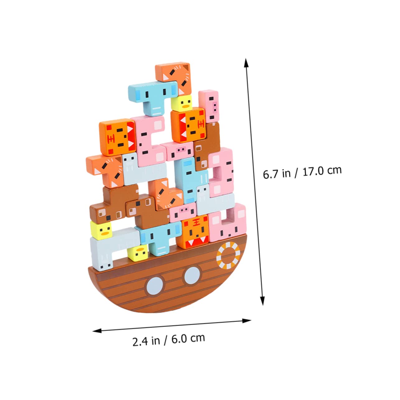 Milisten Set di Blocchi Impilabili in Materiale Sintetico per Bambini, Gioco Educativo Creativo Che Sviluppa la Pazienza e Stimola Lo Sviluppo Intellettuale