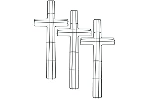 Easter Wreaths Forms, 3pcs Cross Shaped Wire Wreath Frames Floral Garden Stakes