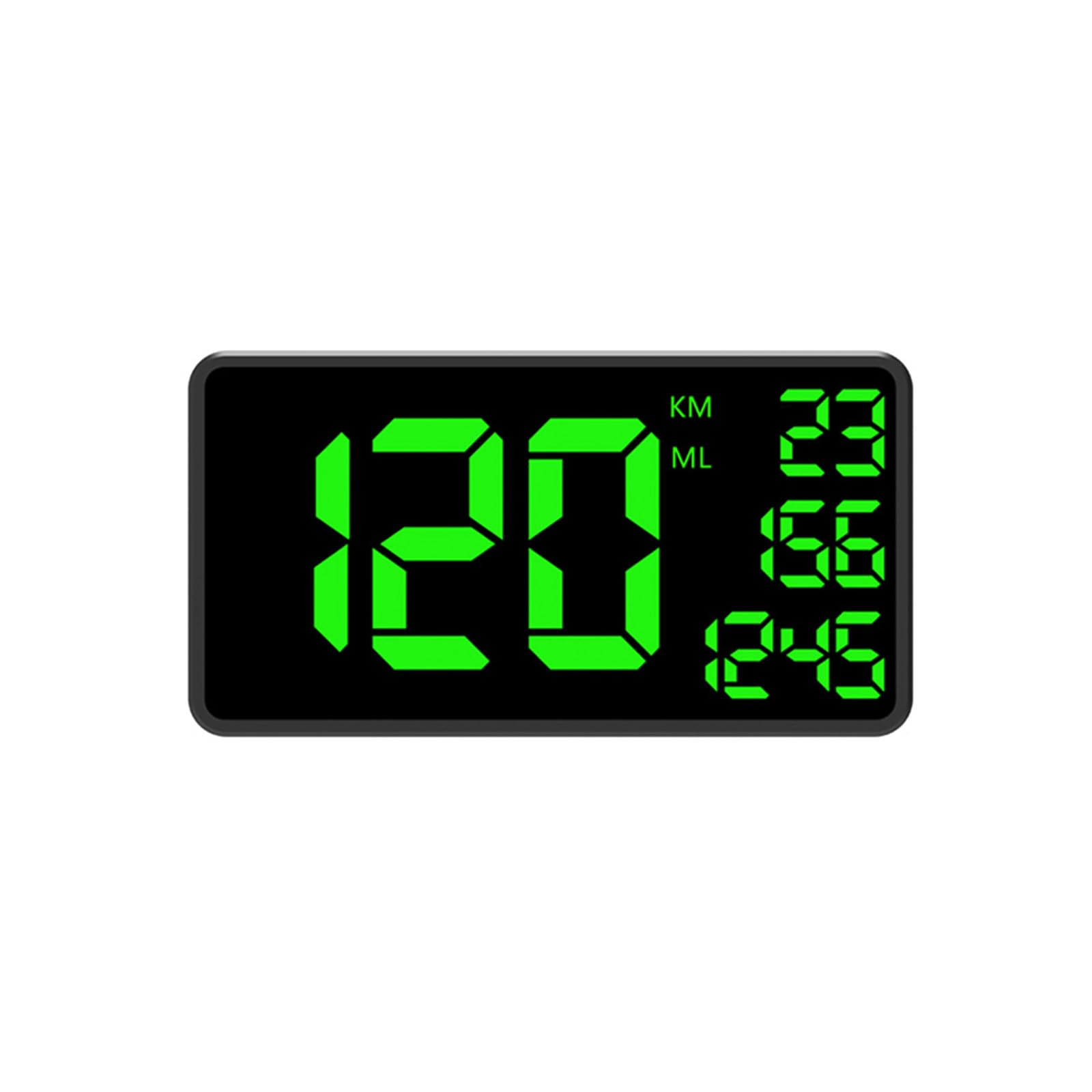 ALINREDBX 6.2'' GPS Speedometer Extend Digital Display MPH/KMH Vehicle Odometer Trip Meter Course Overspeed Alarm