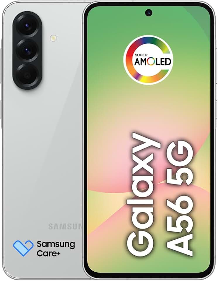 Smartphone Samsung Galaxy A56 5G 128GB, 8GB RAM, Câmera 50MP, IP67, Super AMOLED 6.7", Recursos AI, Cinza