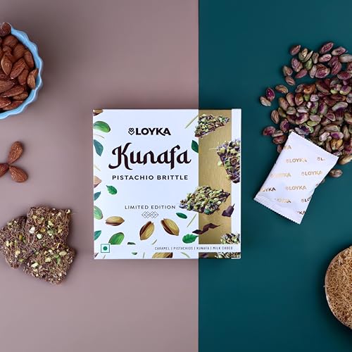 Image of Loyka Kunafa Pistachio Brittle (4 pcs) Premium brittle with Caramel, Pistachio & Kunafa Crunch