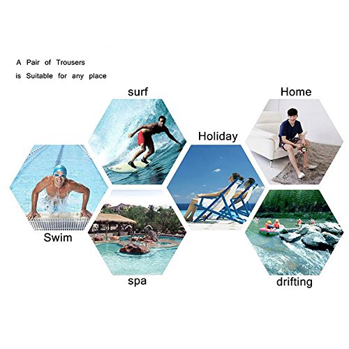 Mens Swim Trunks Pentagram with Demon Baphomet Satanic Goat Quick Dry Beach Shorts with Pockets