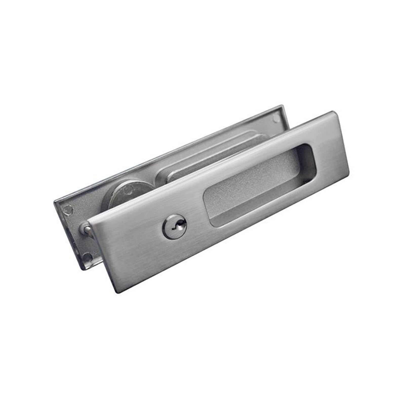 001B Pogrubiony zamek do drzwi przesuwnych ze stopu cynku drzwi przesuwne drzwi składane wbudowane antykradzieżowe niewidoczny haczyk typ zamka (160 x 45 mm czerwony brąz)