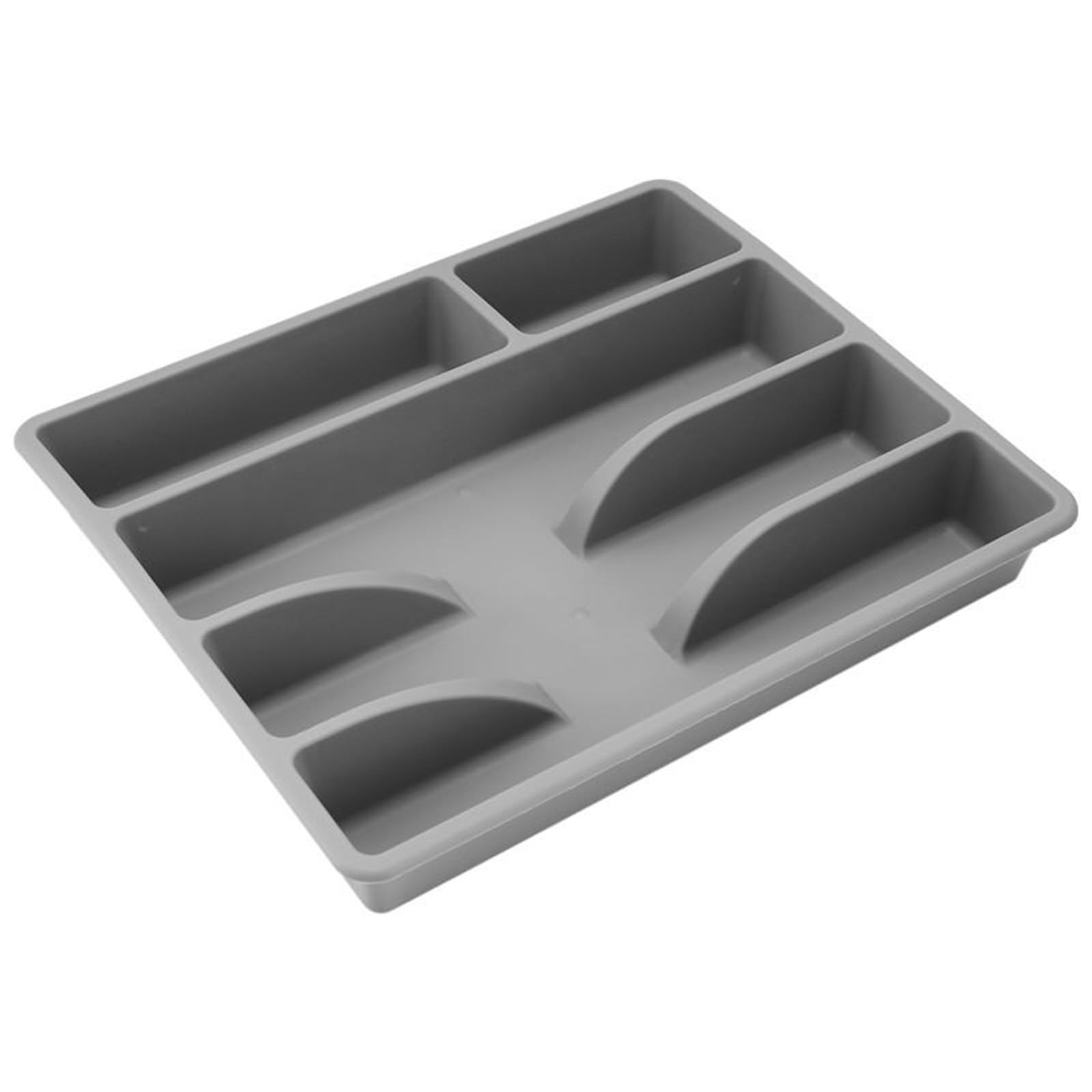 UBOHUZ 2PCS Storage Rack Organizer Box Utensil Cutlery Tray Plastic Flatware Organizers for Spoons Forks Knives