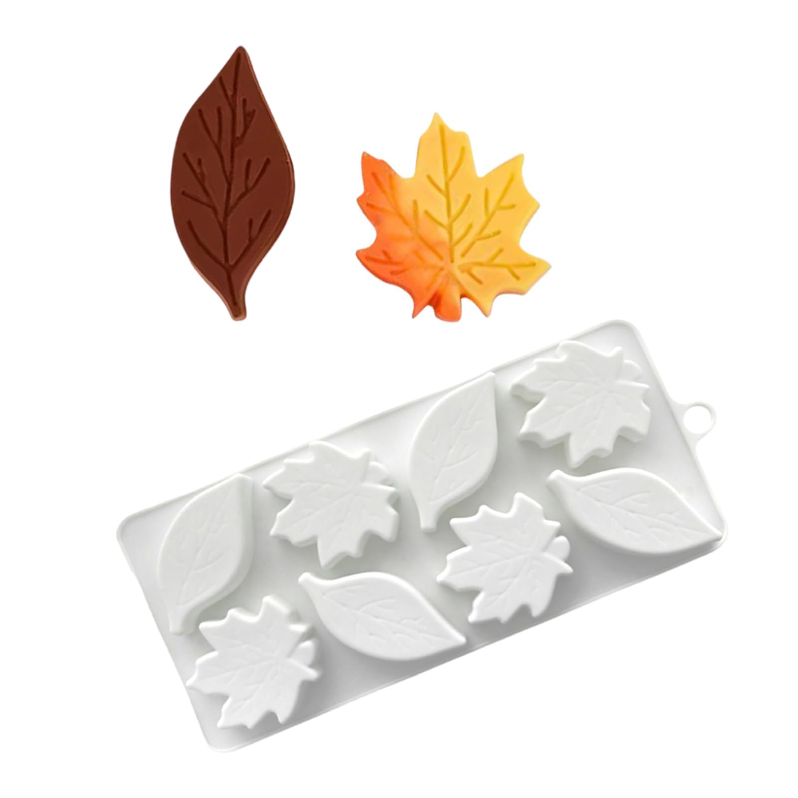 Kalttoy Fondant Chocolate Molds Maples Shape Silicone Molds Mousses Cake Decorating Tool Soap Easily to Clean Maples Silicone Mold Dessert Mold for
