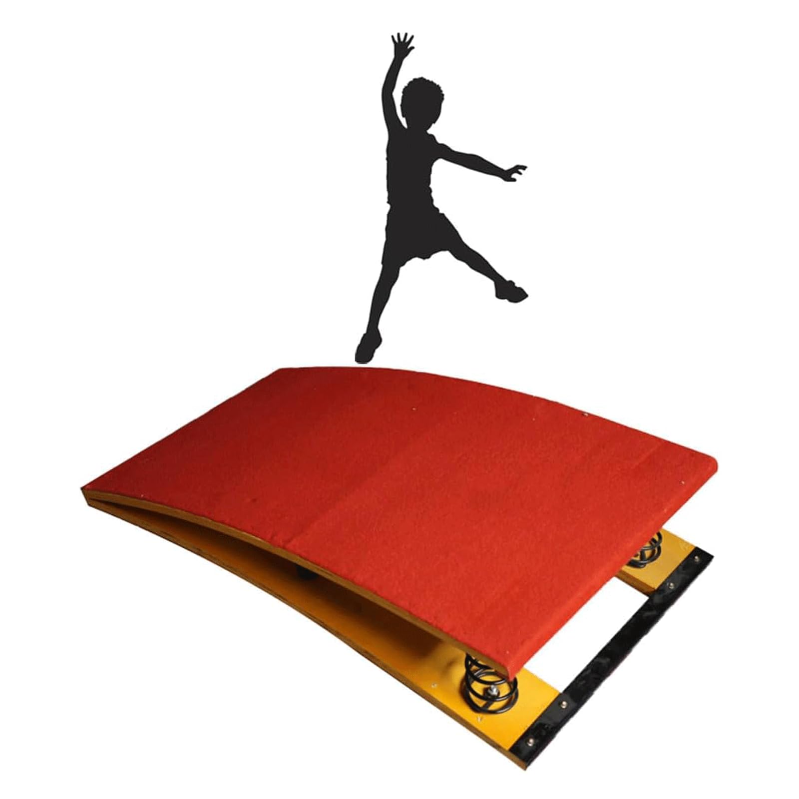 trampolina gimnastyczna, Trampolina do ciężkiego skoku dla koni, deska wspomagania salta treningu sportowego, ze stalową sprężyną i podkładką skakania szkolnych domowych siłowni(B)