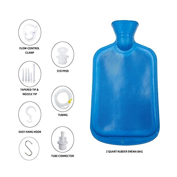 KYZETJD Kaffee-Klistierbeutel-Set, 2 l Kapazität, für Darmentgiftung, Reinigungseinläufe – Bild 4
