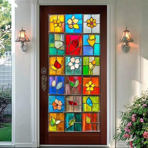 Vinilo Decorativo para Ventana Vidrio Efecto Vitrales BlissYard miniatura 6
