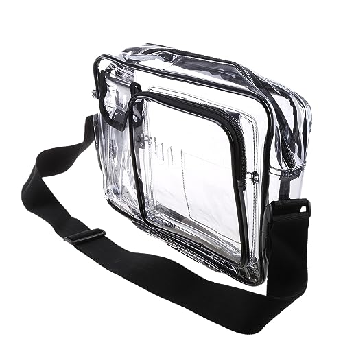 14inch Anti-Static Clear PVC Bag Cleanroom Engineer Tool Computer Working Bags for Women Men Shoulder Crossbody Pouch4