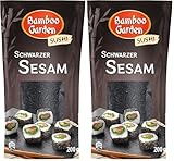 Bamboo Garden Sesam schwarz, 200 g (Verpackungsdesign kann abweichen) (Packung mit 2)
