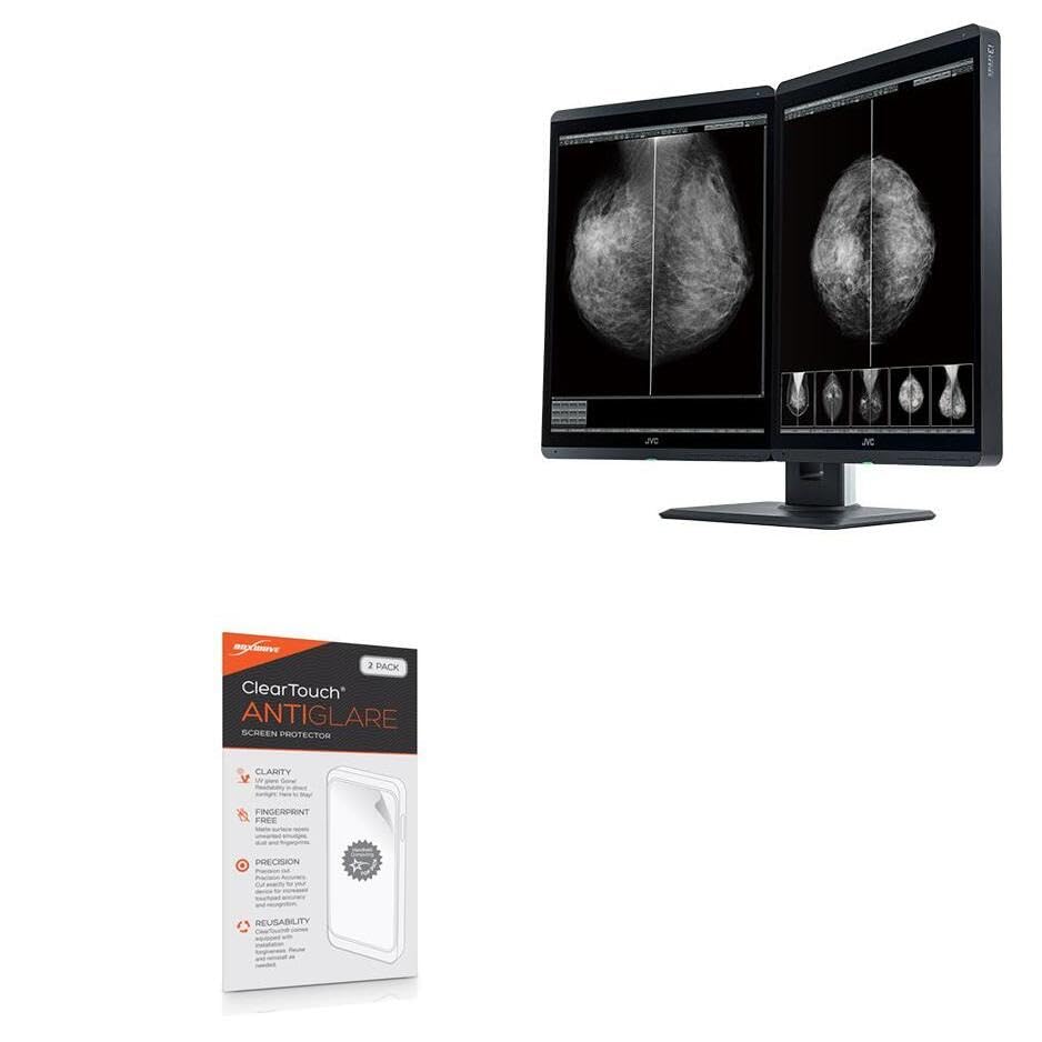 BoxWave Screen Protector Compatible with JVC MS-S500 Dualstand - ClearTouch Anti-Glare (2-Pack), Anti-Fingerprint Matte Film Skin