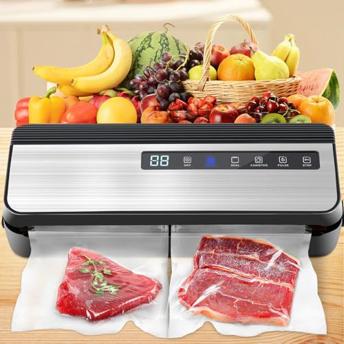 DeeprBetter Envasadora al Vacío Domestica, 5 en 1 Embasadoras Vacio Alimentos Secos y Húmedos, 8...